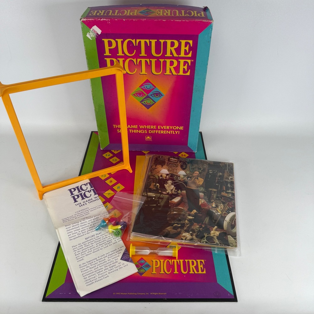 Vintage 1992 Golden Picture Picture Board Game 5074 Western Publishing Complete
